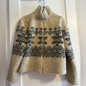Vintage The Barrage Co. Snowflake Fleece Jacket